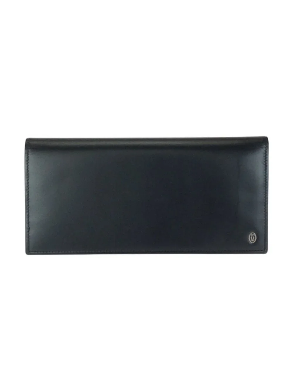 Cartier Pasha de Cartier Black Silver Leather Wallet